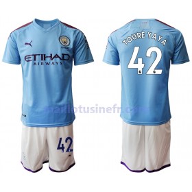 Maillot de Foot Manchester City TOURE YAYA 42 Domicile 2019-20 - Enfant